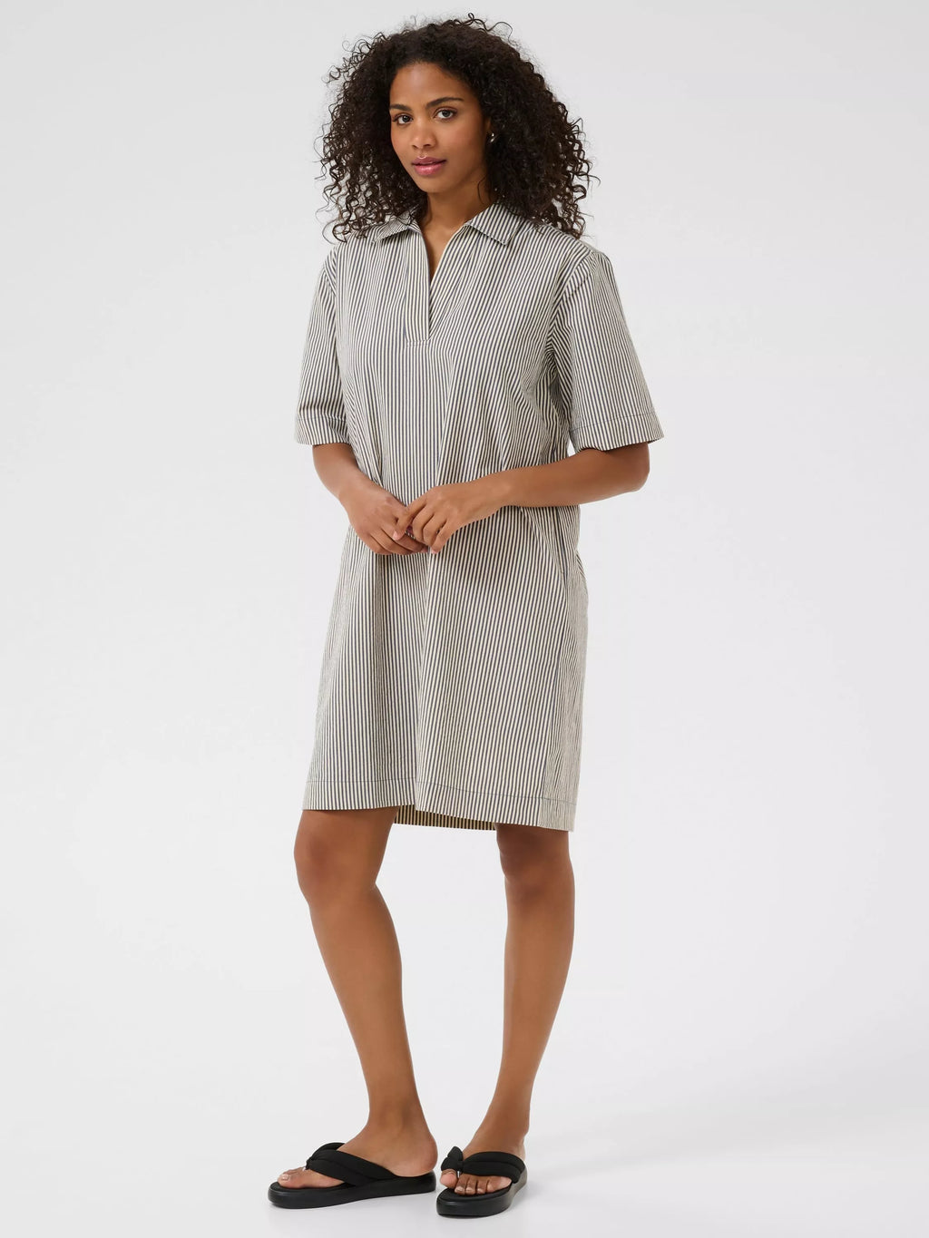 Sage Linen Dress / Size 14