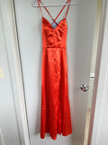 Satin Maxi Dress / Size 8
